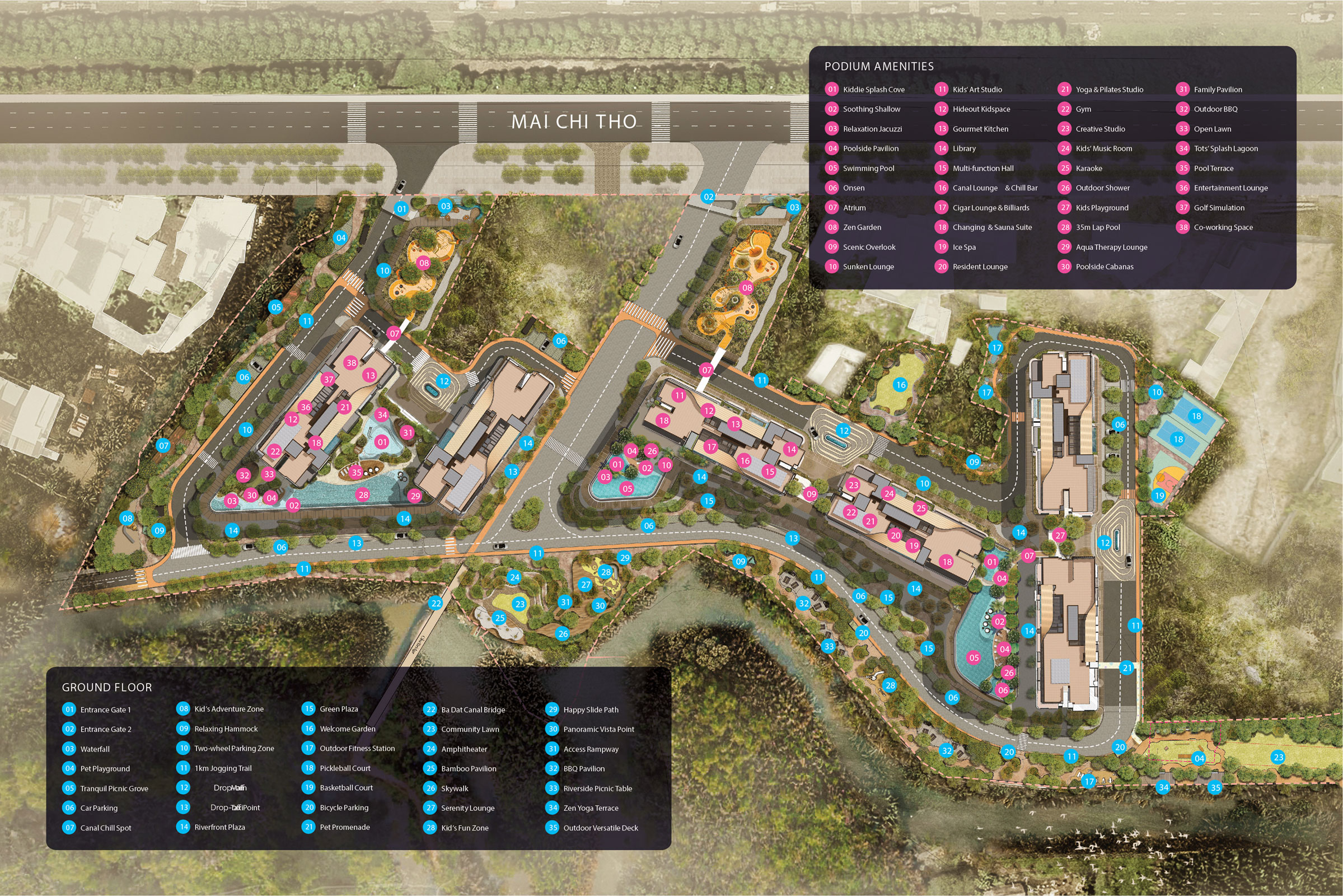 Eaton Park_amenities Master Plan
